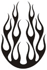 Car & Motorbike Stickers: Flames