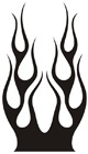 Car & Motorbike Stickers: Flames