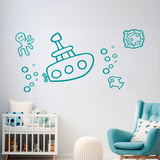 Stickers for Kids: fun submarine 4