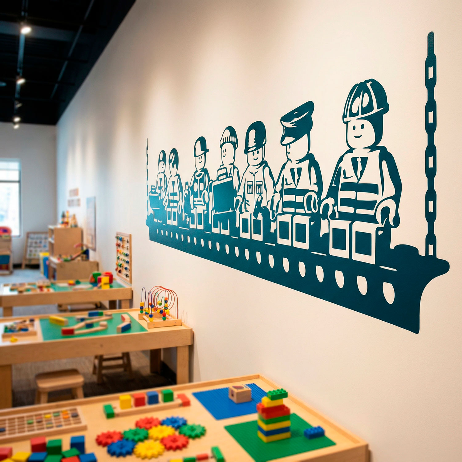 Stickers for Kids: Lunch of Lego workers