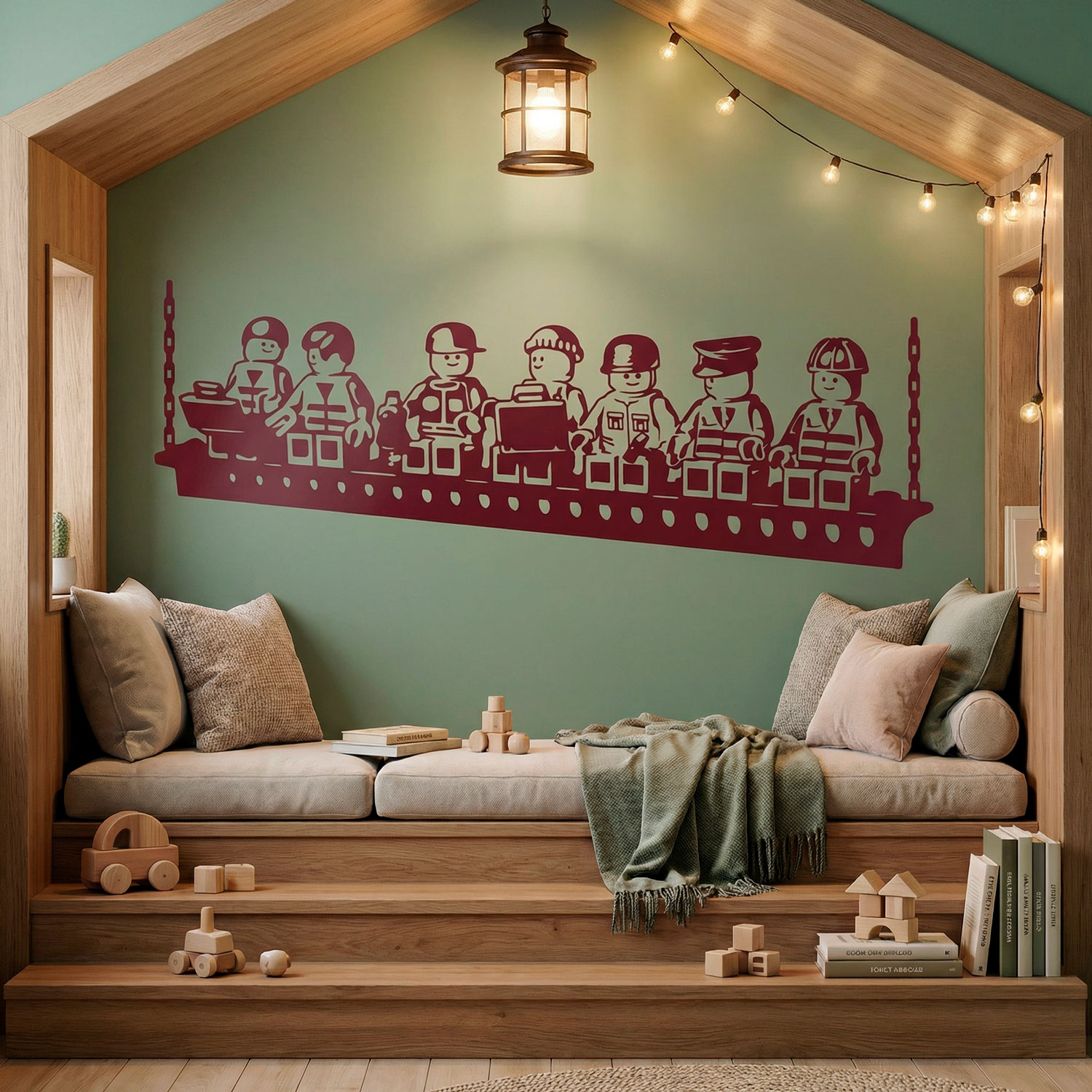 Stickers for Kids: Lunch of Lego workers