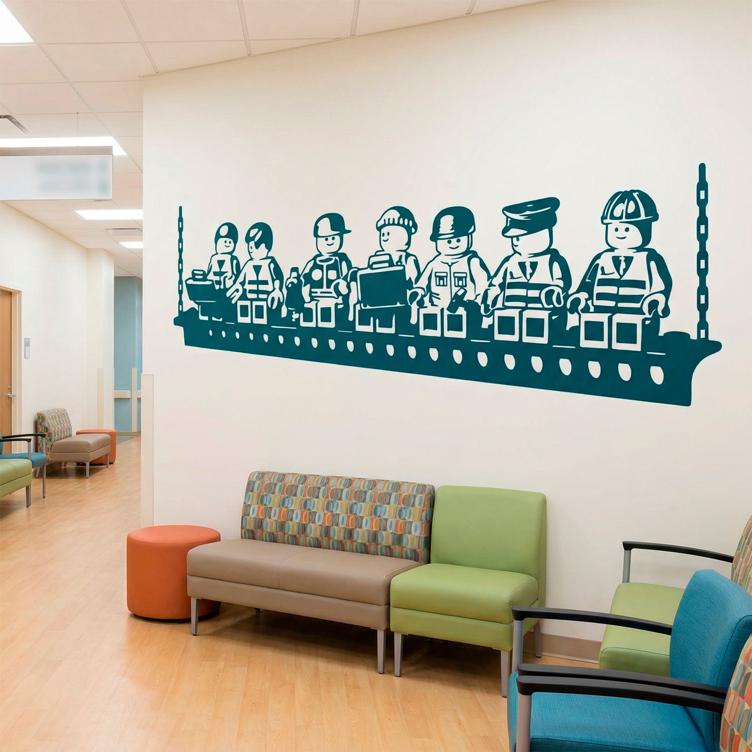 Stickers for Kids: Lunch of Lego workers