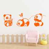Stickers for Kids: The three pandas 2