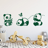 Stickers for Kids: The three pandas 4