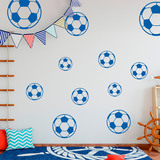 Wall Stickers: Kit soccer balls 2