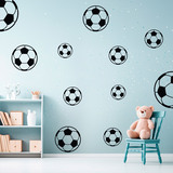 Wall Stickers: Kit soccer balls 3