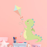 Stickers for Kids: Dragon playing with kite 3