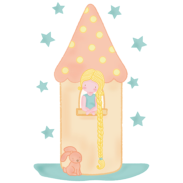 Stickers for Kids: Rapunzel in the tower 0