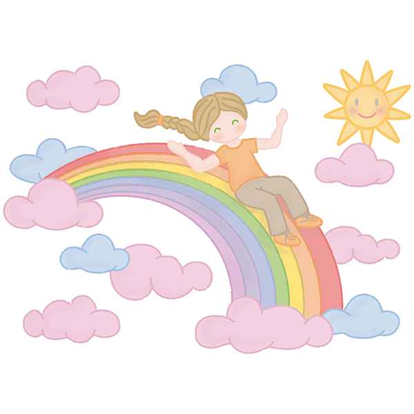 Stickers for Kids: Slide over the Rainbow
