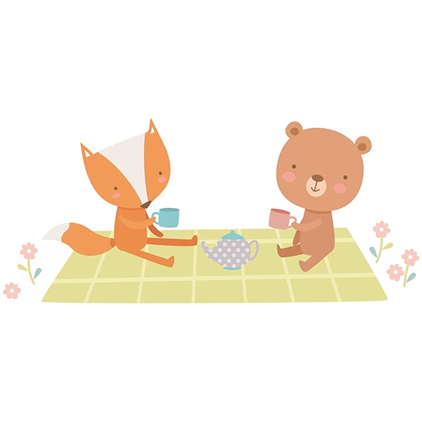 Stickers for Kids: Animals Picnic