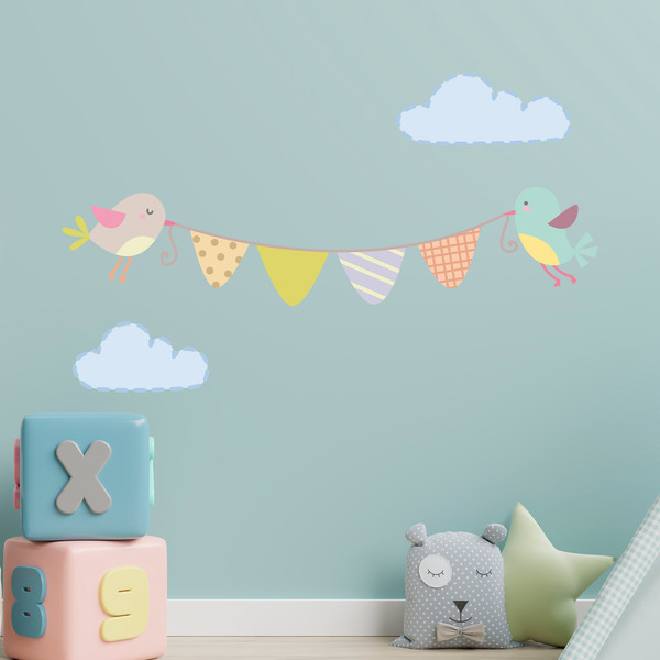 Stickers for Kids: Garland of birds 1