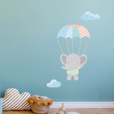 Stickers for Kids: Elephant in parachute 4
