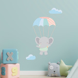 Stickers for Kids: Elephant in parachute 5