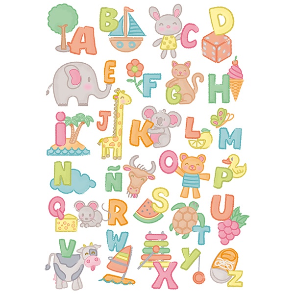 Wall Stickers: Alphabet child