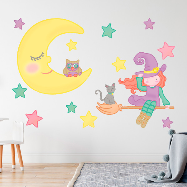 Stickers for Kids: The Witch of the Moon