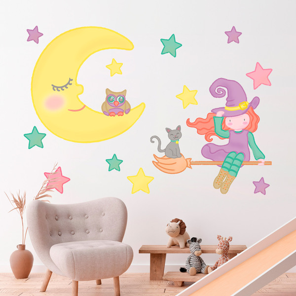 Stickers for Kids: The Witch of the Moon