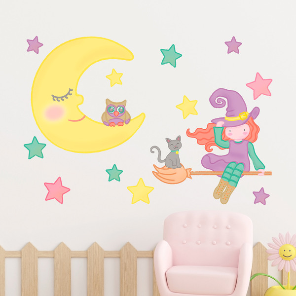 Stickers for Kids: The Witch of the Moon