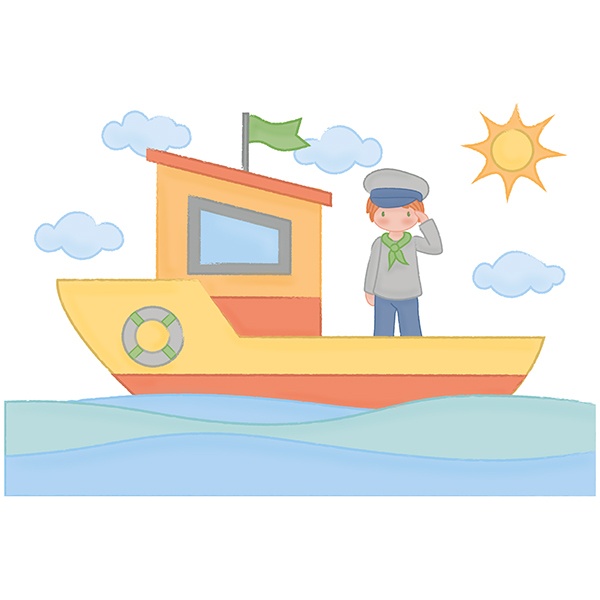 Stickers for Kids: Small sailor