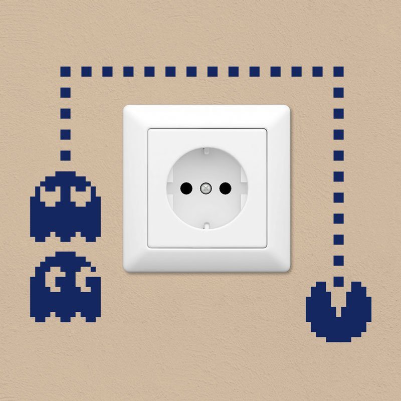 Wall Stickers: Pac-Man Light Switch Decal