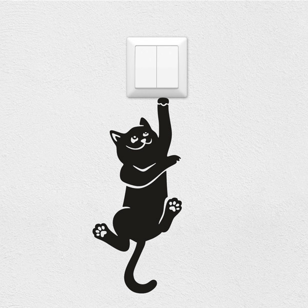 Wall Stickers: Climbing Cat