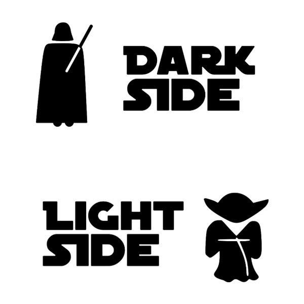 Wall Stickers: Light Side, Dark Side