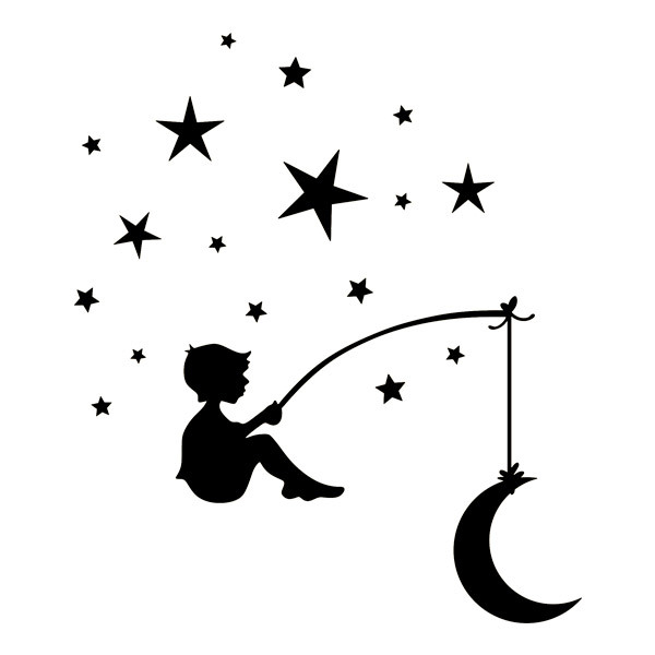 Wall Stickers: Fishing for the Moon