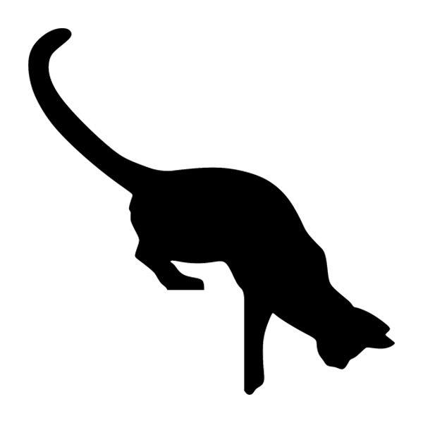 Wall Stickers: Cat Ready to Jump
