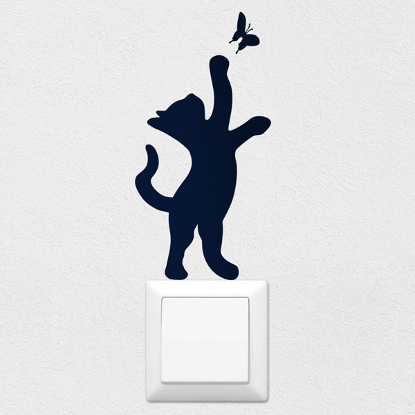 Wall Stickers: Cat Playing