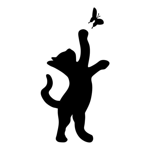 Wall Stickers: Cat Playing