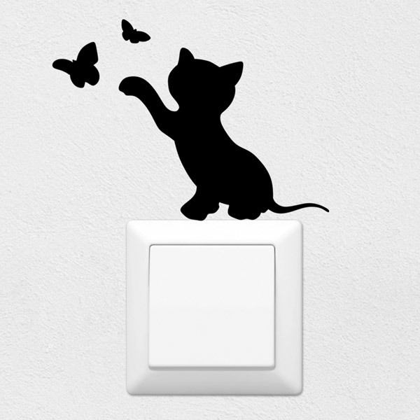 Wall Stickers: Playful Cat