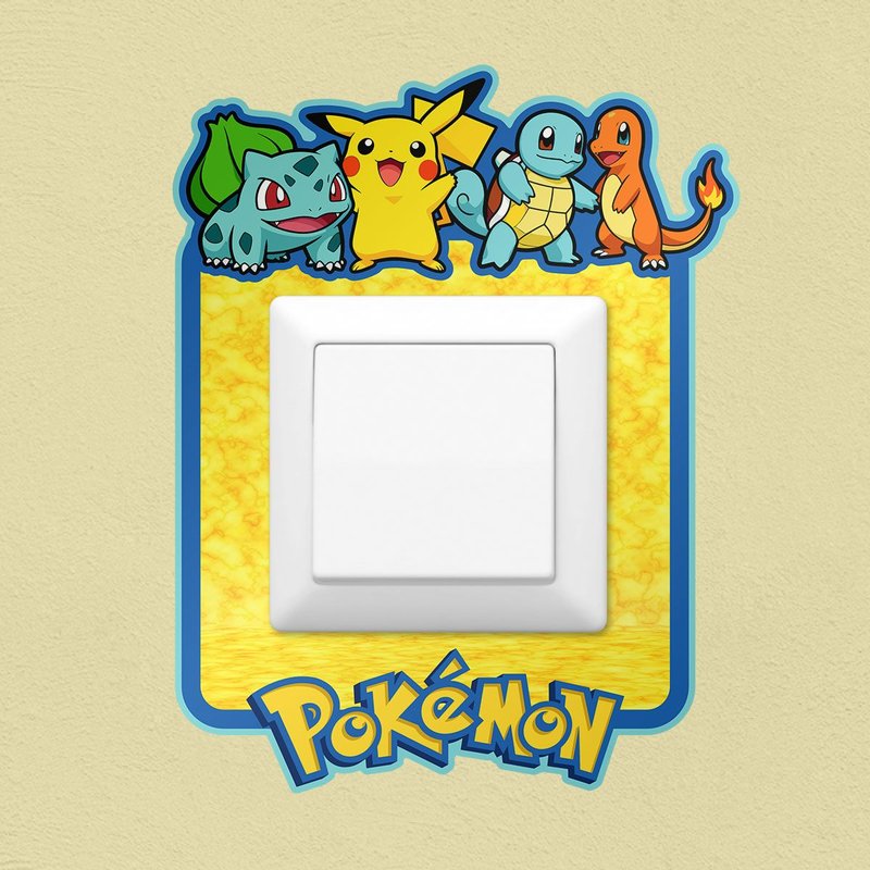 Wall Stickers: Pokemon Light Switch Decal