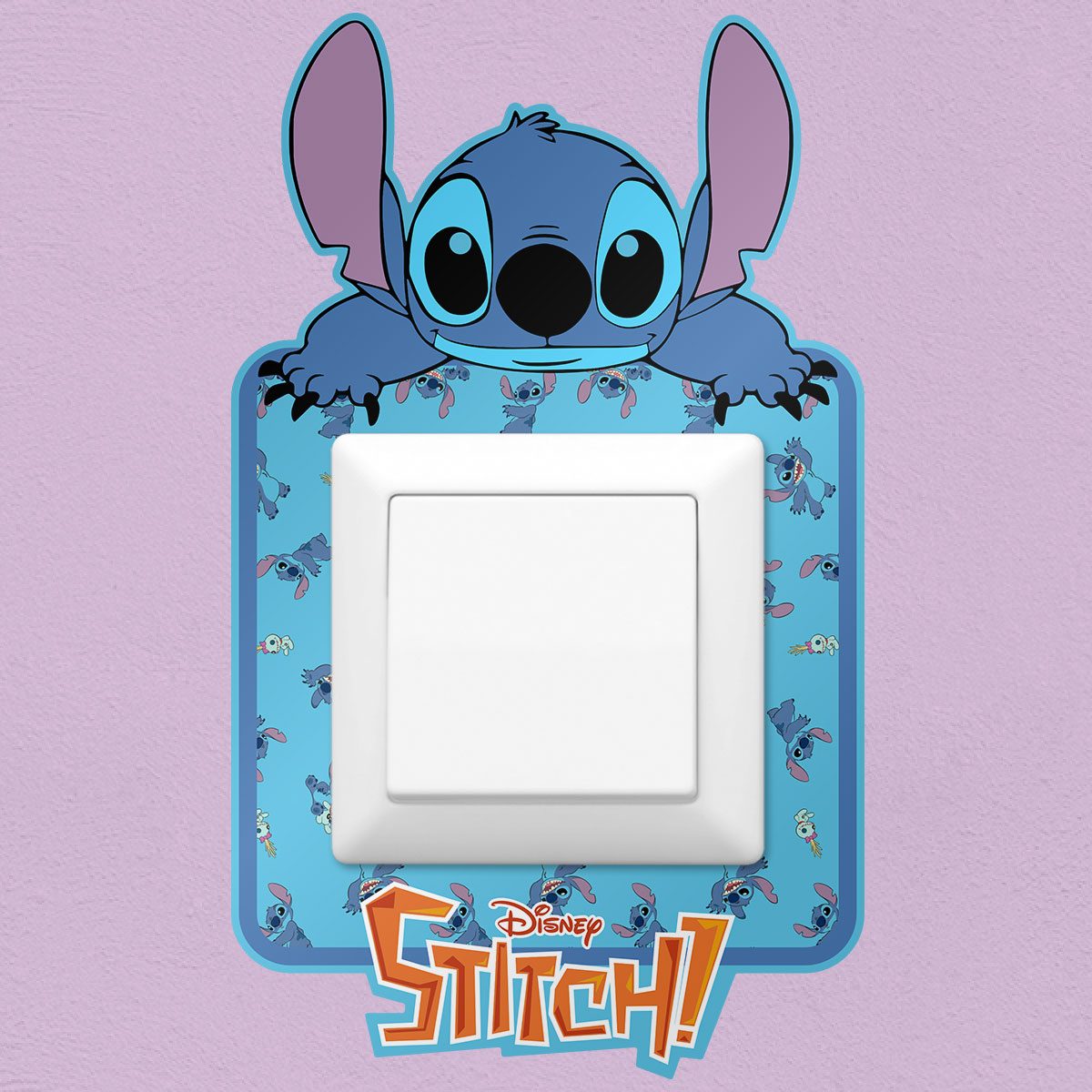 Wall Stickers: Stitch light switch vinyl sticker