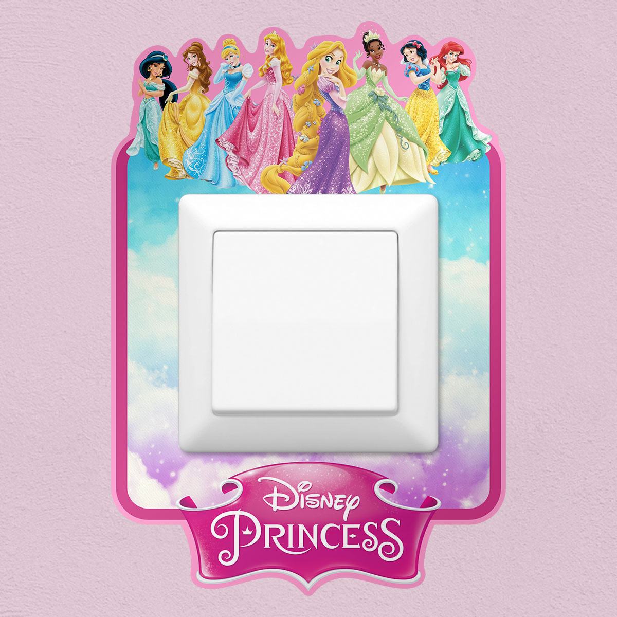 Wall Stickers: Disney Princess light switch wall sticker