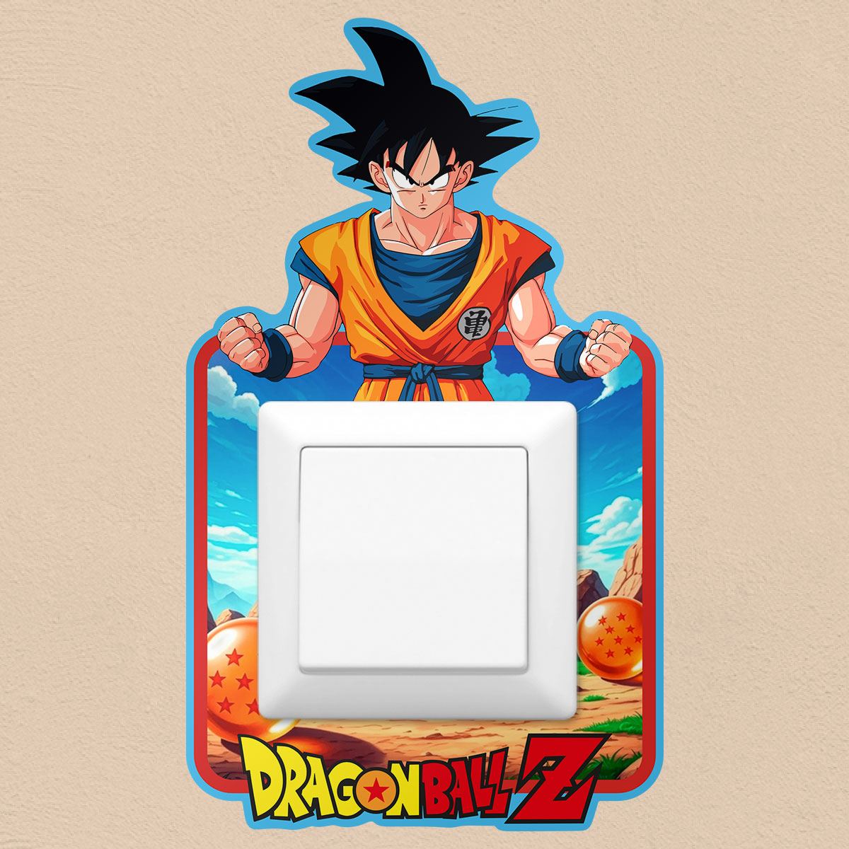 Wall Stickers: Dragon Ball Z light switch wall sticker