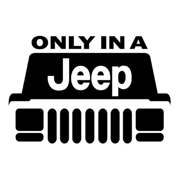 Car & Motorbike Stickers: Only Jeep