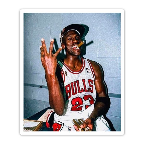 Car & Motorbike Stickers: Michael Jordan 4th NBA Ring