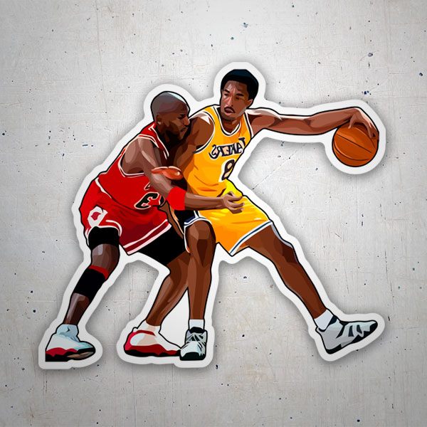 Car & Motorbike Stickers: Michael Jordan versus Kobe Bryant