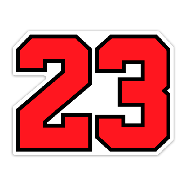 Car & Motorbike Stickers: Michael Jordan Jersey 23 0