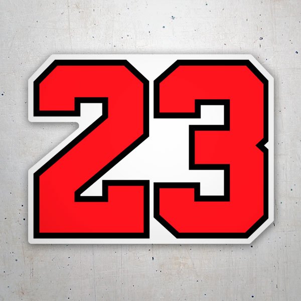 Car & Motorbike Stickers: Michael Jordan Jersey 23