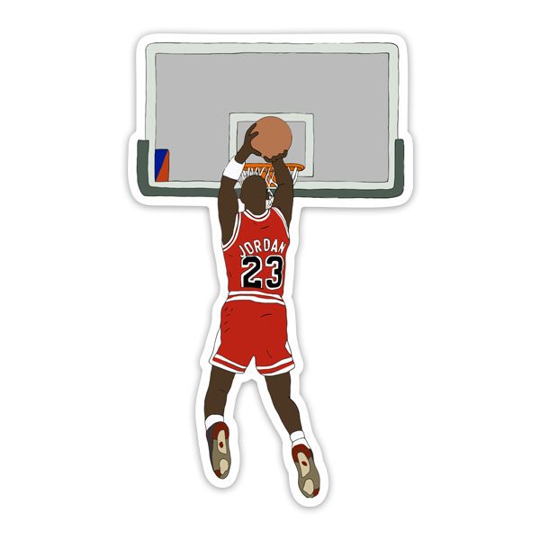 Car & Motorbike Stickers: Michael Jordan Drawing