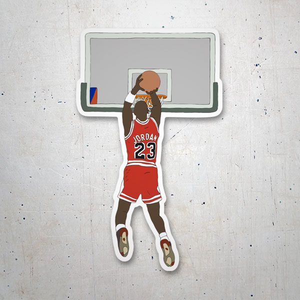 Car & Motorbike Stickers: Michael Jordan Drawing