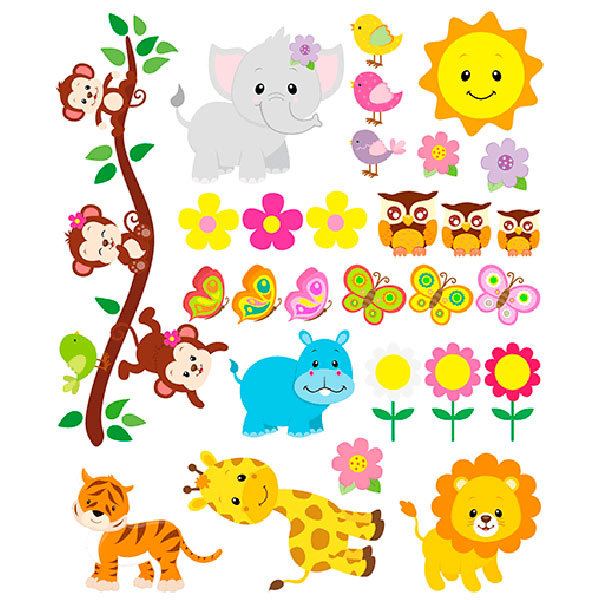 Stickers for Kids: Animal Kit of the jungle