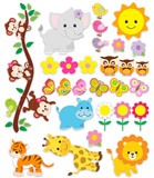 Stickers for Kids: Animal Kit of the jungle 5