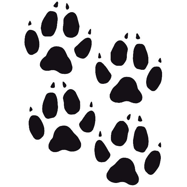 Wall Stickers: Kit 4 Dog tracks