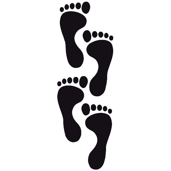 Wall Stickers: Human footprints