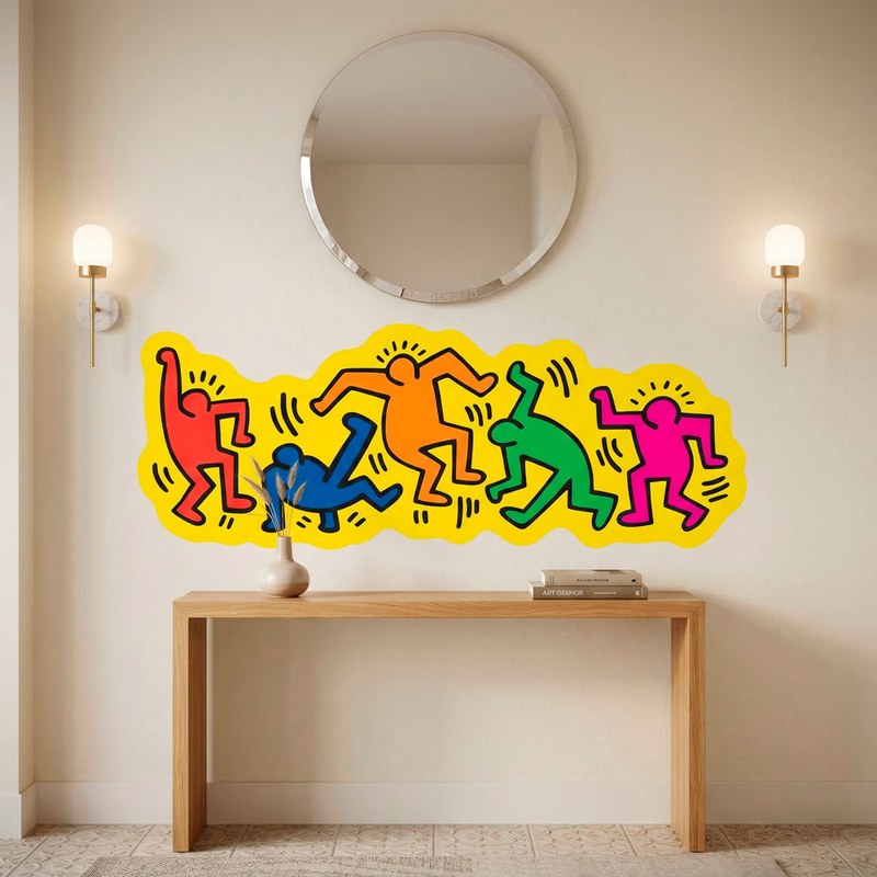 Pop Art Dancing Figures 3/8