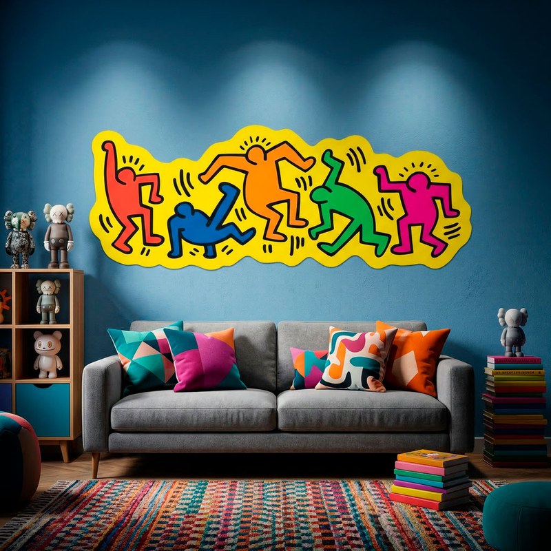Pop Art Dancing Figures 5/8