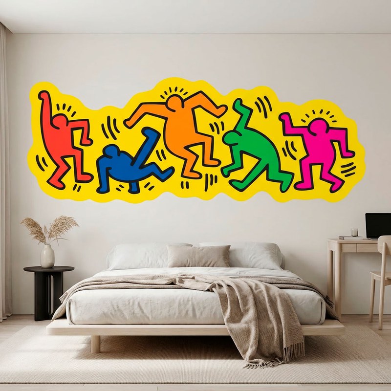 Wall Stickers: Pop Art Dancing Figures