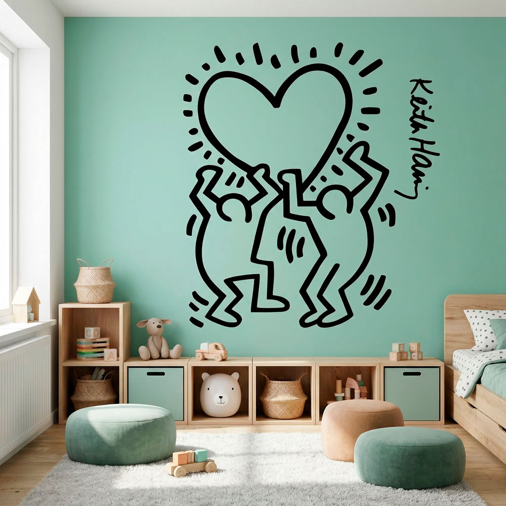 Wall Stickers: Holding a heart
