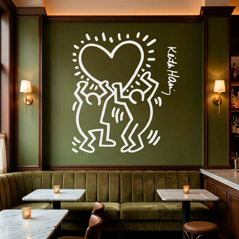 Wall Stickers: Holding a heart